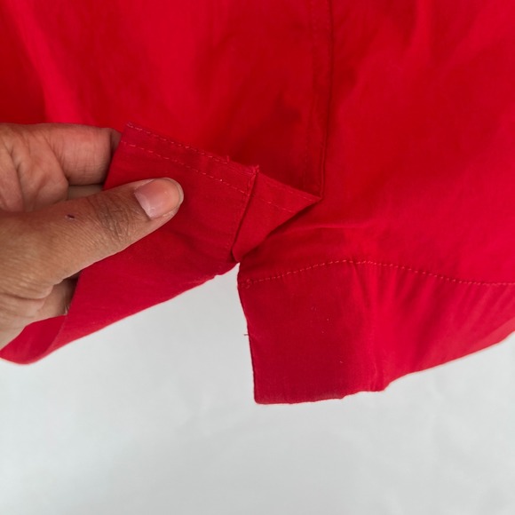 Anthropologie Maeve The Colette Midi Skirt Womens XL Red Classic Front Pockets - Picture 8 of 15